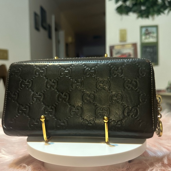 GUCCI Guccissima signature print brown wallet - Picture 8 of 9